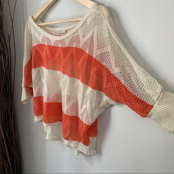 Love J Dolman Striped Crop Top Zig Zag Small - Picture 3 of 5